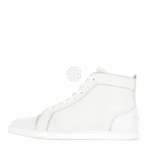 White 2025 snakeskin louboutins